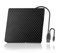 Lettore esterno 3D USB3.0 Masterizzatore portatile CD DVD-ROM Unità ottica for PC Windows 11 10 Mac OS