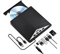 Lettore Esterno Portatile USB 3.0 CD Esterno DVD Player Con Custodia, Registratore Ultra High Definition Recorder per Win 7/8/10/11/Pc