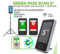 Lettore Green Pass Relè Controllo Degli Accessi Tablet Treppiede Cavalletto_