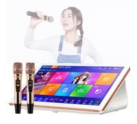 Lettore Karaoke con microfono wireless, aggiornamenti delle canzoni cloud, touch screen e controllo app per l'intrattenimento domestico