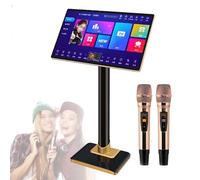 Lettore Karaoke Touch Screen Display 19 Pollici 2 Reverb Microfoni Funzione Amplificatore 20 Lingue Controllo App Mobile Milioni di Canzoni per Feste e TV