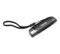 Lexar Lettore USB-A/C a doppio slot, velocità di trasferimento fino a 205 MB/s, supporta schede SD e microSD (LRW310X-BNBNG)