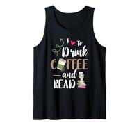 Lettore Love to Drink Coffee Read Books Coffee Drinker Canotta