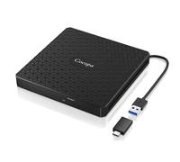 LETTORE MASTERIZZATORE CD/DVD R/RW ESTERNO USB 3.0 TYPE-C PORTATILE SLIM LAPTOP