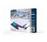 Lettore Masterizzatore Esterno CD/DVD Gembird DVD-USB-03-BW USB Tipo C Nero Bianco