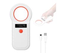 Lettore microchip per animali domestici, scanner wireless RFID, scanner per marchi di animali domestici ricaricabile con display OLED, supporta EMID FDX-B (ISO11784/85), 128 memorizzazione dati per