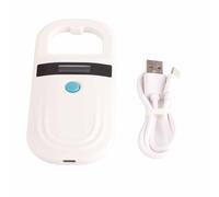 Lettore Microchip Scanner Per Riconoscimento Animali Persi Lettore Microchip Cani Gatti Cavo Caricabatterie USB Incluso Display OLED 128 Pezzi di Informazioni Tag Storage per la