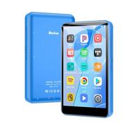 Lettore MP3 80GB Bluetooth WiFi, lettore MP3 portatile da 4,0 pollici con Spotify, suono HiFi Lossless, lettore musicale digitale, lettore MP4 per bambini, Audible, Deezer, radio FM, e-book (MP3 Blu)