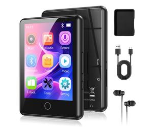 Lettore MP3 AGPTEK 64 GB Bluetooth 5.3 touchscreen 2.8" radio HiFi FM 192 GB