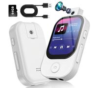 Lettore MP3 Bluetooth 5.0 con Fotocamera Rotante 180 Ninonly 64GB Espandibile, Ultra HD Suono HiFi Radio FM Registrazione Vocale E Books per Viaggi Sportivi per Studenti, Viaggiatori e Anziani