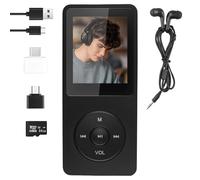 Lettore MP3 Bluetooth 5.3, 64 GB Lettore musicale con radio FM Registratore vocale, E-Book, HiFi senza perdita MP3 WMA Ape FLAC WAV Scheda TF fino a 128 GB Cuffie con cavo e adattatore OTG