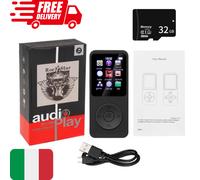 Lettore MP3 Bluetooth 5.4 Con Radio FM, Registratore E E-Book - 1,8"