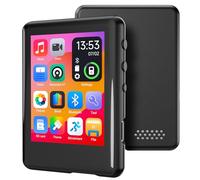 Lettore MP3 Bluetooth 5.4, dispositivo musicale digitale portatile con altoparlante, radio FM, registrazione vocale, auricolari, per bambini, slot per schede micro SD, schermo touch completo