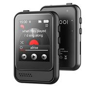 Lettore MP3 Bluetooth, lettore musicale portatile con slot per schede micro SD integrato e altoparlante HD, supporta radio FM, registrazione vocale, schermo touch completo, espandibile