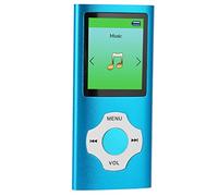 Lettore MP3 con Schermo LCD da 1,8 Pollici, Registrazione di Supporto per Lettore MP3 Musicale Portatile, Radio FM, E-book, Senza Perdita, 64 GB Espandibile (Cielo blu)