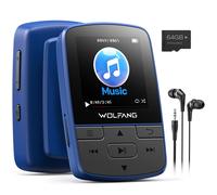 Lettore MP3 da 64 GB con Bluetooth 5.2 clip sportiva formato mini peso 28,3 g