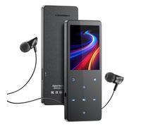 Lettore MP3 da 64 GB con Bluetooth 5.3, lettore musicale portatile con altoparlante integrato, lettore audio digitale per sport con funzione vocale, radio FM, supporta schede di memoria fino a 128 GB