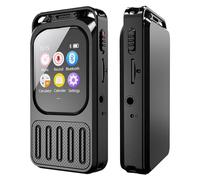 Lettore MP3 da 64 GB con Bluetooth 5.3 Registratore vocale digitale Touchscreen Lettore musicale MP3 portatile Lettore musicale HiFi Lossless Sound Audio con altoparlante 3072 kbps Registratore ad