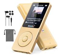 Lettore MP3 da 64GB con Bluetooth 5.3, schermo da 1,8" Lettore musicale portatile, radio FM, registrazione vocale, EBook, Shuffle Single Loop, riproduzione audio video digitale 80H, leggero, supporto