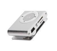 Lettore MP3 da 8 GB, lettore musicale digitale portatile con auricolari e cavo USB, lettore multimediale musicale con mini display LCD con clip posteriore e mini MP3(argento)