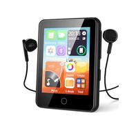 Lettore MP3 da 80 GB con Bluetooth 5.3, lettore musicale portatile con altoparlante HD, cronometro, radio Fm, registratore vocale, supporto fino a 128 GB, schermo da 2,4 pollici Mini Design