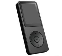Lettore MP3 di tipo C con Bluetooth-5.0, walkmen portatile per musica, video, radio FM, e-book, audio senza perdite, display da 1,77 pollici, memoria espandibile da 128 GB (nero 64 GB)