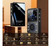 Lettore MP3 HiFi con Bluetooth 5.2, lettore musicale digitale ad alta risoluzione DSD ad alta risoluzione, lettori audio portatili con scheda da 16 GB/128 GB, supporta fino a 256 GB, batteria 3000 mAh