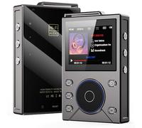 Lettore MP3 HiFi portatile che supporta DSD256 e audio senza perdite, 50 ore di durata della batteria, display da 2,4 pollici, corpo in lega di zinco con rotella di scorrimento per gli amanti della