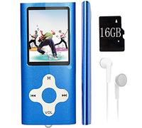 Lettore MP3, lettore musicale con scheda di memoria da 16 GB, lettore musicale digitale portatile, registrazione video/vocale, radio FM, lettore e-book, visualizzatore di foto