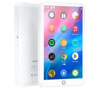 Lettore MP3 MECHEN Android 9.0 con Bluetooth e WiFi, lettore MP3 MP4 con Spotify, flessibile, Pandora, fino a 512 GB (Bianco)