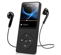 Lettore MP3 MP4 con Bluetooth 5.0, Lettore Musicale HiFi Lossless Digitale LCD da 1,77 Pollici, Supporto Radio FM, Registratore, EBook, Altoparlante HD, per Sport per Bambini (Senza scheda di memoria)