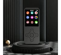 Lettore MP3/MP4, Lettore musicale Hotechs MP3 che supporta schede di memoria SD da 64GB, display LCD digitale classico sottile da 1,82 pollici, porta mini USB con radio FM e registrazione vocale ABS