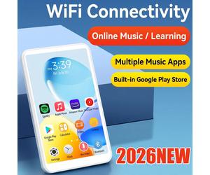 Lettore MP3/MP4 per studenti: Android 10, CPU 8-Core, 2G RAM, schermo touchscreen da 4", streaming WiFi, musica Hi-Res+senza perdita, supporto libri, 80G