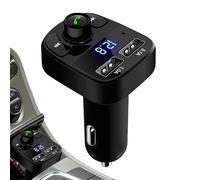 Lettore mp3 per auto - Trasmettitore FM, Adattatore audio wireless, Ricevitore radio per auto | Dispositivo di chiamata senza mani, Caricatore USB, aggiornamento RAD