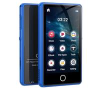 Lettore MP3 per bambini, 80 GB, Bluetooth, lettore MP3, lettore musicale digitale, audio HiFi, formato video completo, lettore MP3 e MP4 con altoparlante, radio FM, registratore vocale, ripetizione