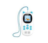 Lettore MP3 per Bambini, Simpatico Lettore Musicale A Forma di Gattino con Altoparlante, Supporta Schede TF, Radio FM, Registrazione,