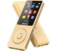Lettore MP3 portatile a batteria Radio FM Bluetooth 5.3 32GB Display 1,8” Oro