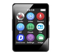 Lettore MP3 Portatile Generico da 8/16/32/64GB con Schermo da 1.8 Pollici, Riproduzione Video HiFi MP4 e Bluetooth 5.0 con Funzione di Registrazione/E-Book