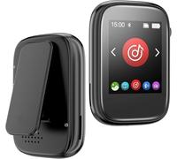 Lettore MP3 portatile per bambini con clip sul retro, piccolo lettore musicale con Bluetooth 5.3, touch screen, radio FM biult-in registrazione vocale, slot per schede micro SD e altoparlante per