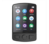 Lettore MP3 portatile Sport Clip Walk Man HiFi Sound Schermo da 1,8 pollici Ultraleggero Bluetooth 5.2 Lettore MP3 con pulsante per lo sport