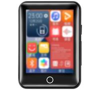 Lettore MP3 portatile, Touchscreen lettore MP3 con Wireless, corpo in metallo, 32 GB, apprendimento MP3 a schermo intero con lettura e-book, adatto per studenti e viaggiatori