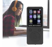 Lettore MP3 Schermo a colori da 1,8 pollici Audio HiFi Lettore musicale portatile Supporto Immagine Video Registrazione di libri Scheda di memoria da 128 GB (Nera)