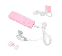Lettore MP3, Tascabile con Mini Lettore Musicale Lossless Sound per Studenti Che Corrono in Viaggio, Ascolta Romanzi, Supporta Schede di Memoria Fino a 64 GB, Standby Lungo 180(Reggiseno rosa)