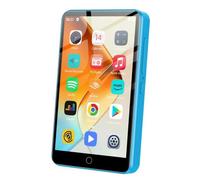 Lettore MP3 ZAQE da 80 GB con Bluetooth e WiFi, lettore MP3 MP4 con touchscreen da 4,0 pollici, lettore MP3 Android con Spotify, Audible, Amazon Music, Deezer, lettore musicale HiFi con kinder (Blu)