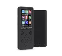 Lettore MP4 MP4 con Bluetooth 4.2, Scheda di Memoria da 32 GB MP3 MP4 Music Player, Support Radio, E-Book, Recording, Video, Pulsanti a Rhombus a Colori da 1,8 "(Nero)