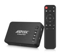 Lettore Multimediale, 4K@30hz HDMI Lettore Multimediale per TV con Uscita HDMI/AV/VGA, HD Media player per HDD da 14TB/Unità USB 256G/Scheda SD/H.265 MP4 con Telecomando per MP3 AVI RMVB MPEG ecc
