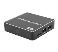 Lettore multimediale 4K con Telecomando, Lettore MP4 Digitale Portatile Mini 1080P Full-HD Ultra Media Player, Supporto HDMI, AV, HDR, Orizzontale, per Video, Foto, Musica(Me)