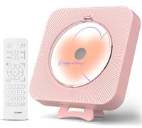 Lettore multimediale CD Timer compatto leggero accensione/spegnimento connettore BT 5.0 FM USB/TF con supporto ricaricabile