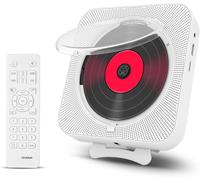 Lettore multimediale CD Timer compatto leggero accensione/spegnimento connettore BT 5.0 FM USB/TF con supporto ricaricabile