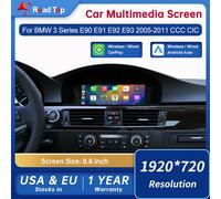 Lettore multimediale con display Linux touch da 8,8 pollici per BMW Car Serie 3 E90 E91 E92 E93 2005-2011 CCC CIC GPS Carplay